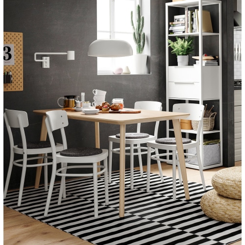 IKEA LISABO Table ash veneer 140x78 cm Dining Tables Urban Sales